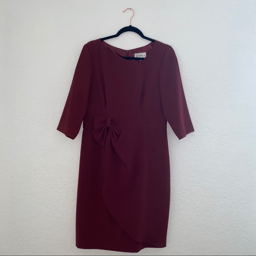 Burgundy elegant dress